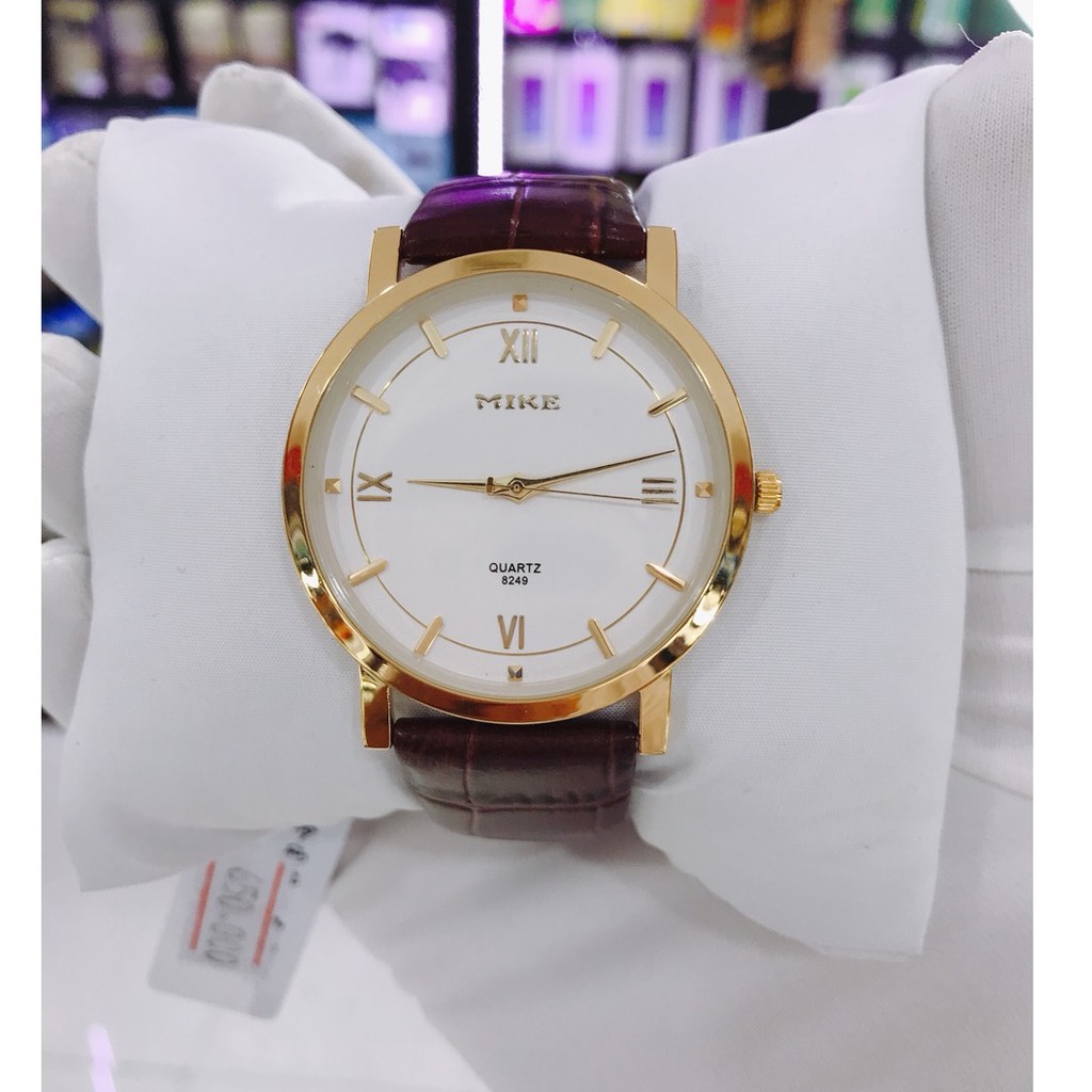 Đồng Hồ Nam MK MiKe V00889 Mặt kính sapphere chống xước ,chống nước tuyệt đối ,dây da thật 100%.!