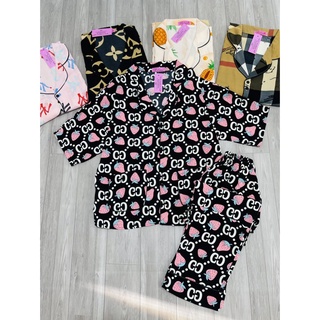 Bộ Đồ Ngủ Nữ Cánh Dơi Pyjama Lụa Mango Mềm, Mướt, Thấm Hút Mồ Hôi