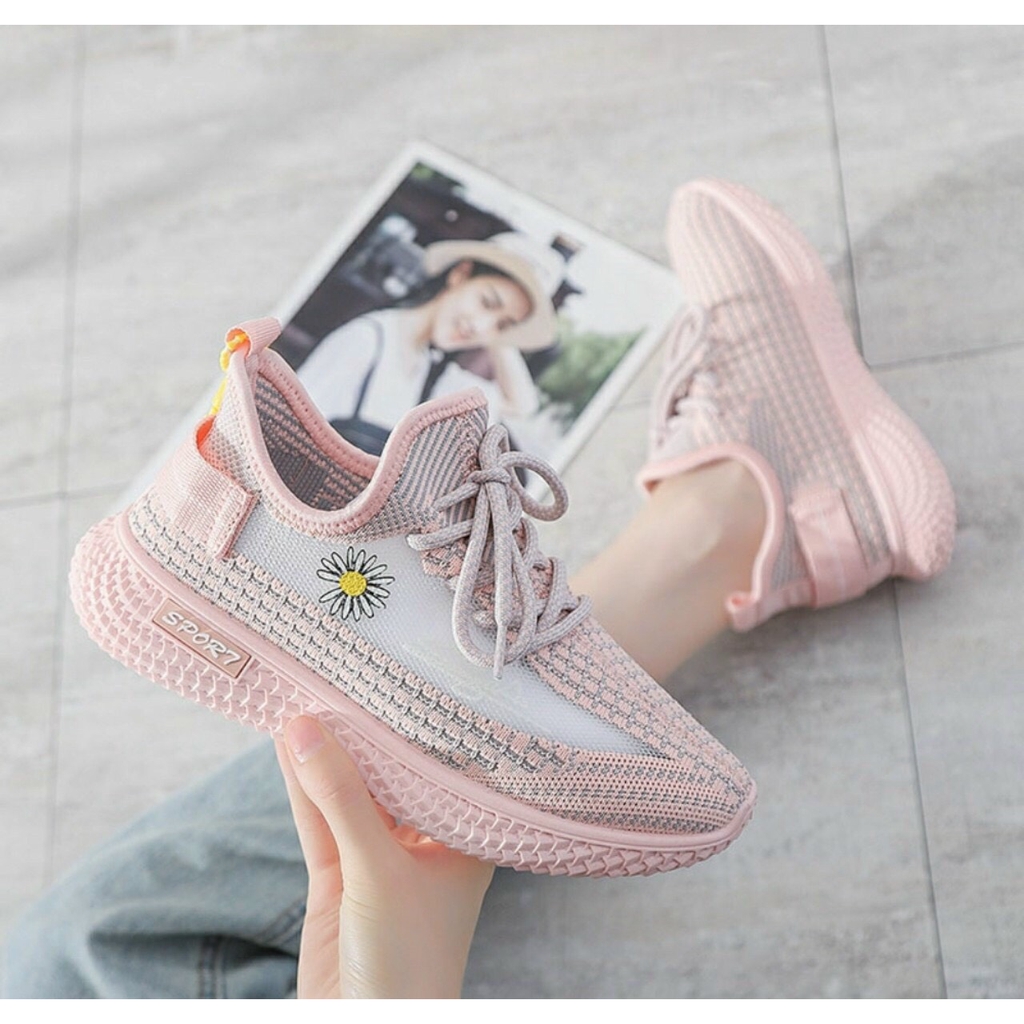 K02 FREESHIP GIÀY THỂ THAO HOA CÚC ĐẾ BÁNH MỲ SIÊU ÊM CHÂN MỚI FULLBOX