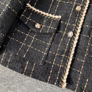 Áo khoác vải tweed