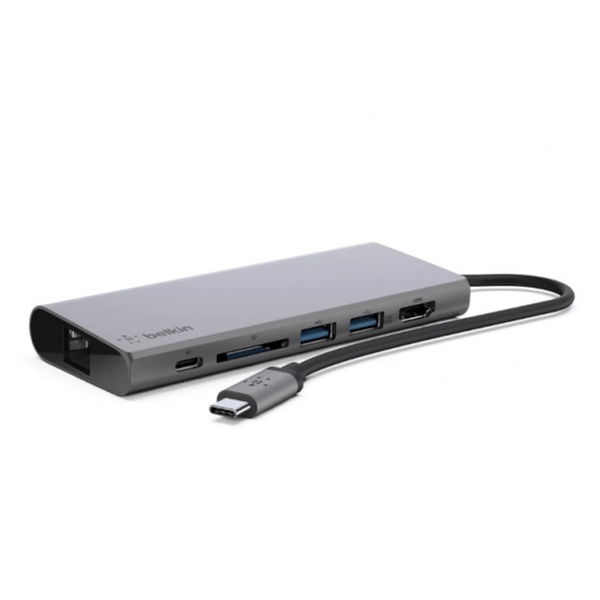 Cáp HUB USB-C 3.1 Multimedia 6 trong 1, pass-thru Belkin