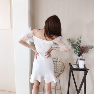 đầm nữ đuôi cá tay bồng