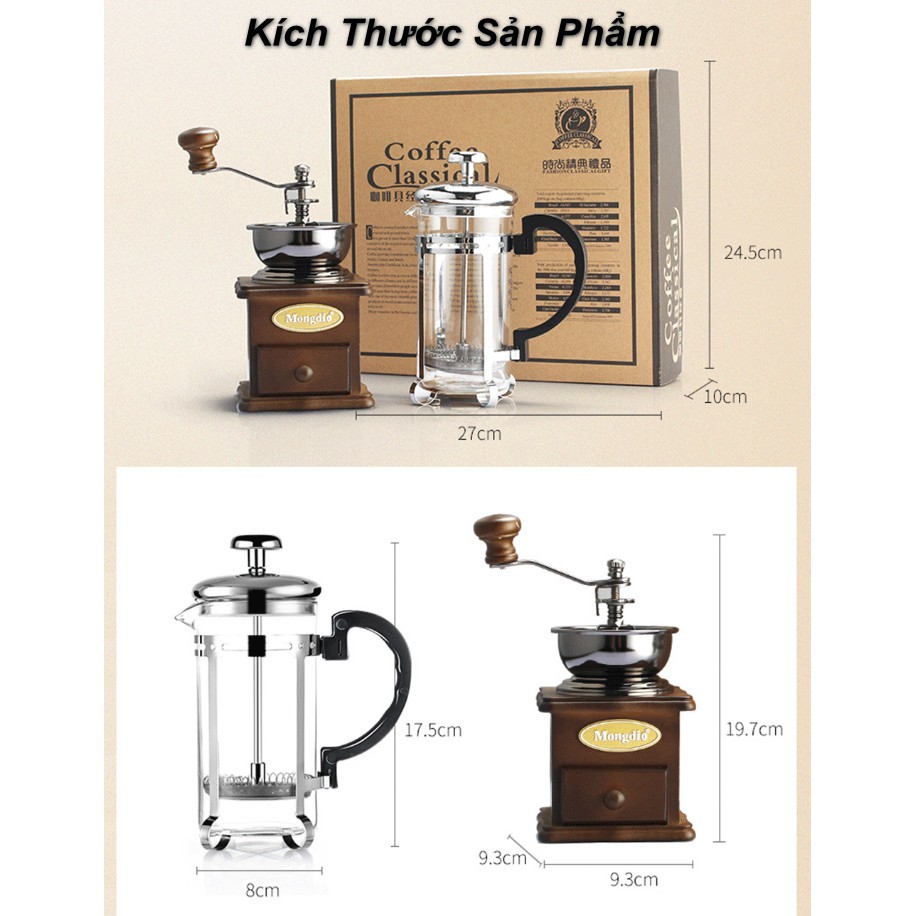 Trọn bộ ấm pha coffee từ hạt BELGIAN POT - Home and Garden