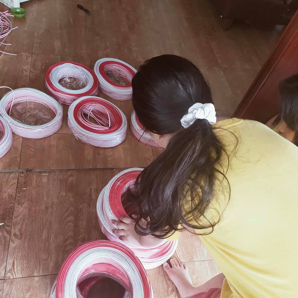 50m Dây điện đôi 2 x0,5 lõi đồng nguyên chất100%