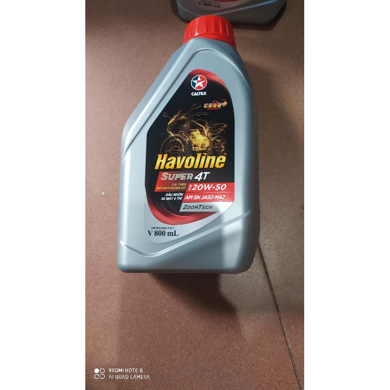 dầu havoline catex super 4T dùng cho xe số