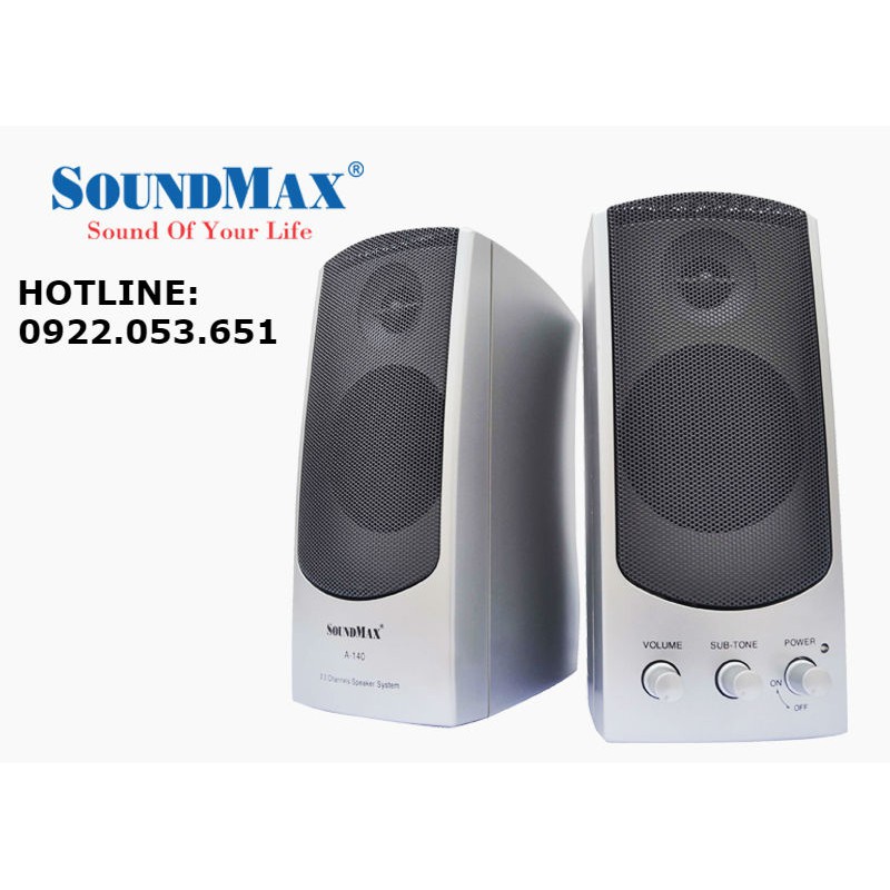 Loa máy tính SoundMax A140 2.0- new 100%