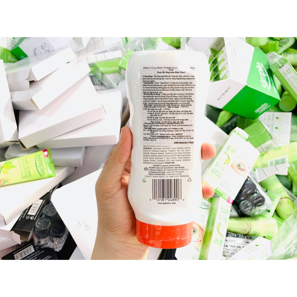 Tẩy Lông Palmer's Cocoa Butter Formula Palmers 236ml | BigBuy360 - bigbuy360.vn