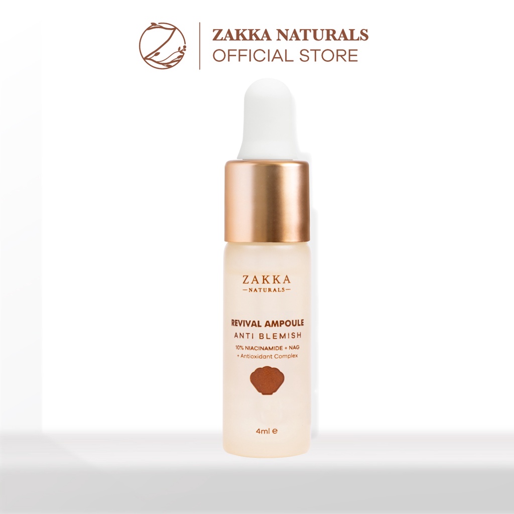 Serum B3 Zakka Naturals Revival Ampoule Anti Blemish 10% Niacinamide + NAG 4ml