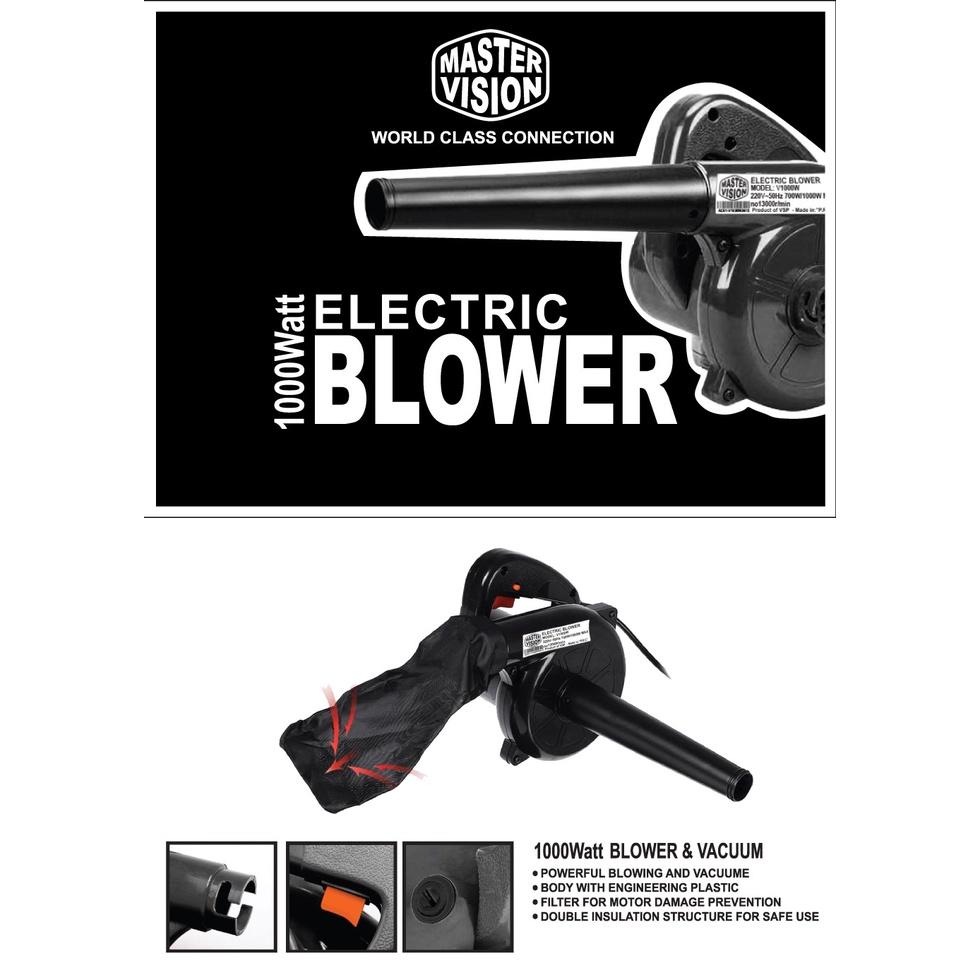 Máy thổi &amp; hút bụi Master Cooler V1000W | Công Suất 1000W Cực Mạnh - Máy Hút Bụi Đa Năng-LÕI ĐỒNG 100%