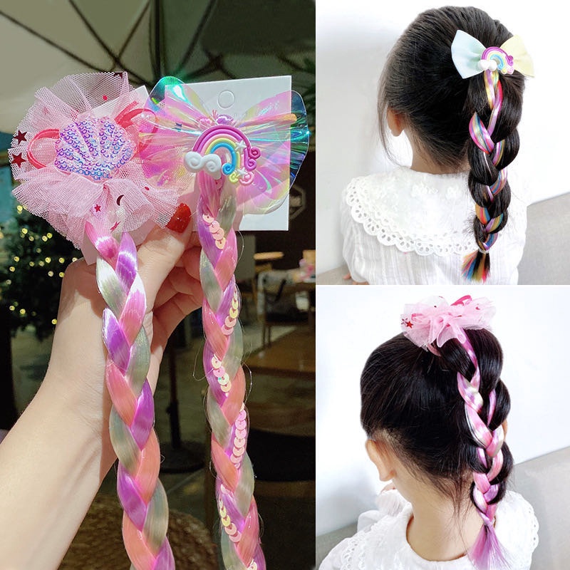 Kẹp tóc phong cách ngựa một sừng đáng yêu cho bé gái
