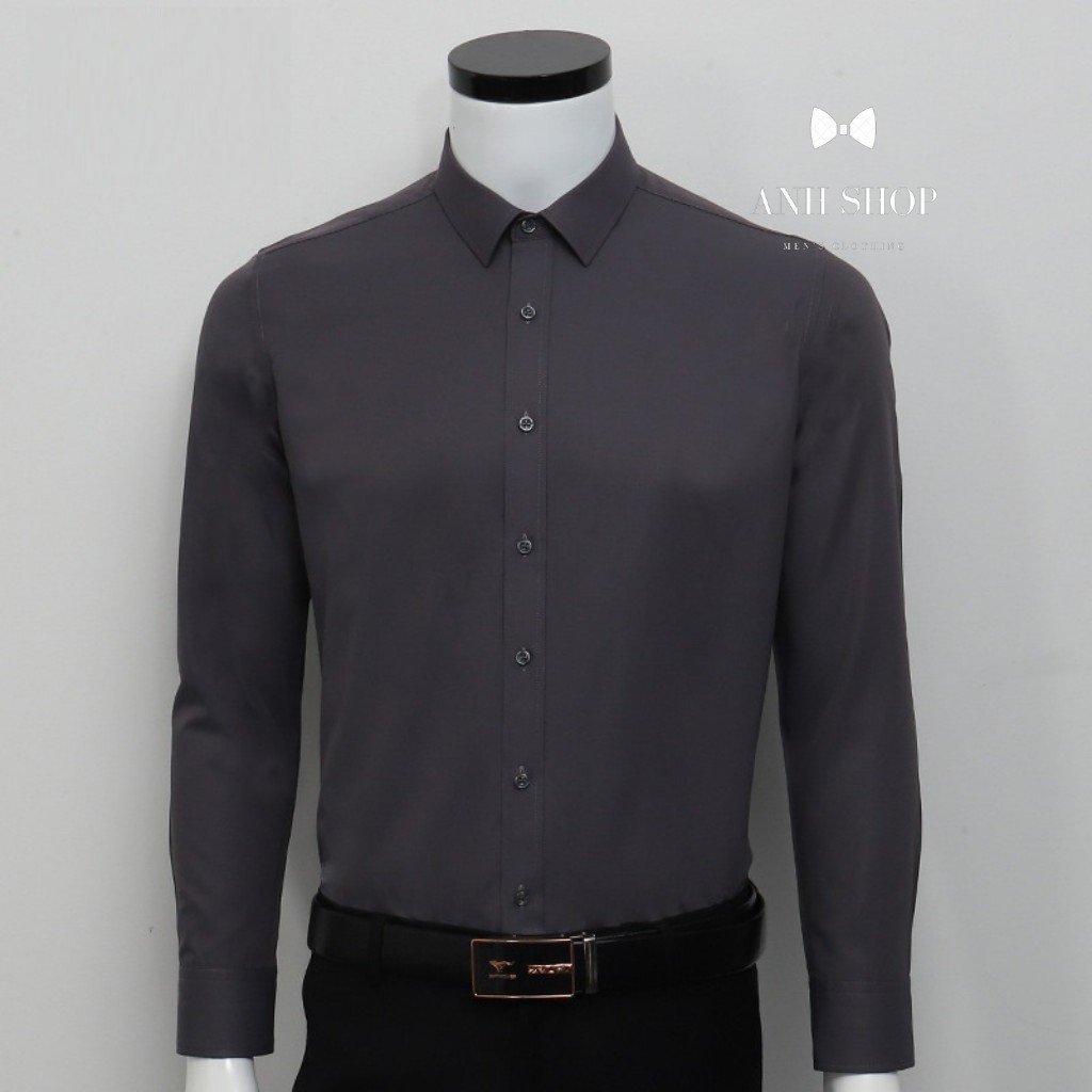 Áo sơ mi nam dài tay áo sơ mi trắng vải lụa nến không nhăn thời trang cao cấp - SML | BigBuy360 - bigbuy360.vn