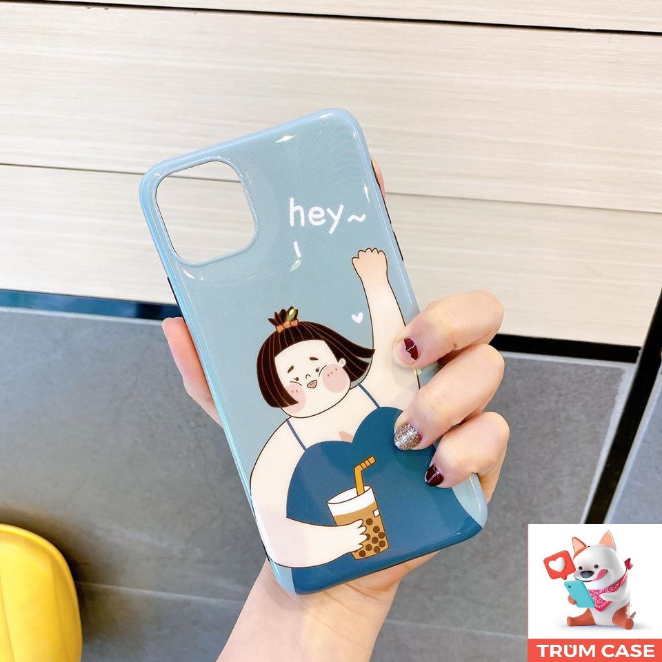 Ốp lưng iphone free ship ⚡ silicon dẻo bóng cô gái mập⚡ full viện ip 6, 6splus//7.8,plus/X,XS/XSMAX/11/11,pro/11,pro,max