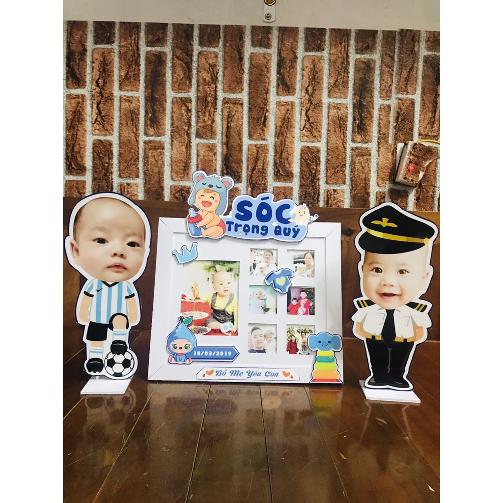 Set khung ảnh nhỏ với 2 chibi