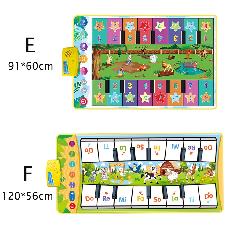 Coolplay Tấm thảm âm nhạc có 8 loại âm thanh tùy chọn dành cho trẻ em