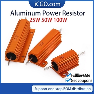 Điện trở kim loại nhôm RX24 25W 50W 100W 680R 750R 800R 820R 910R 1K ohm
