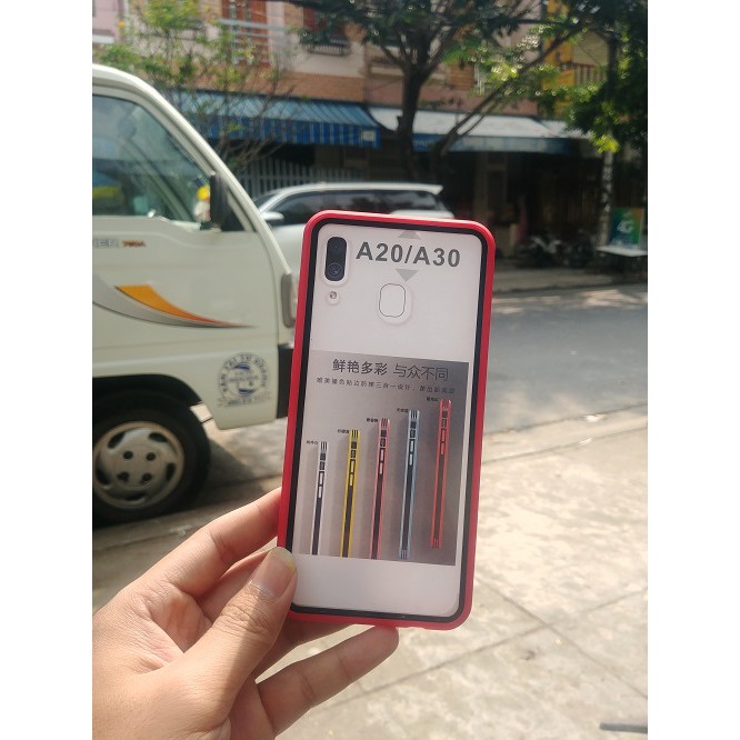 [ FREESHIP ] Ốp lưng Samsung A30/ Samsung A20, Ốp lưng trong suốt viền màu siêu hot