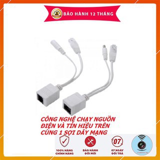 Balun chuyển đổi POE cho Camera IP Khoảng cách truyền 80M Jack POE Cấp Nguồn Camera Jac Nguồn POE Cho Cam LILOPC