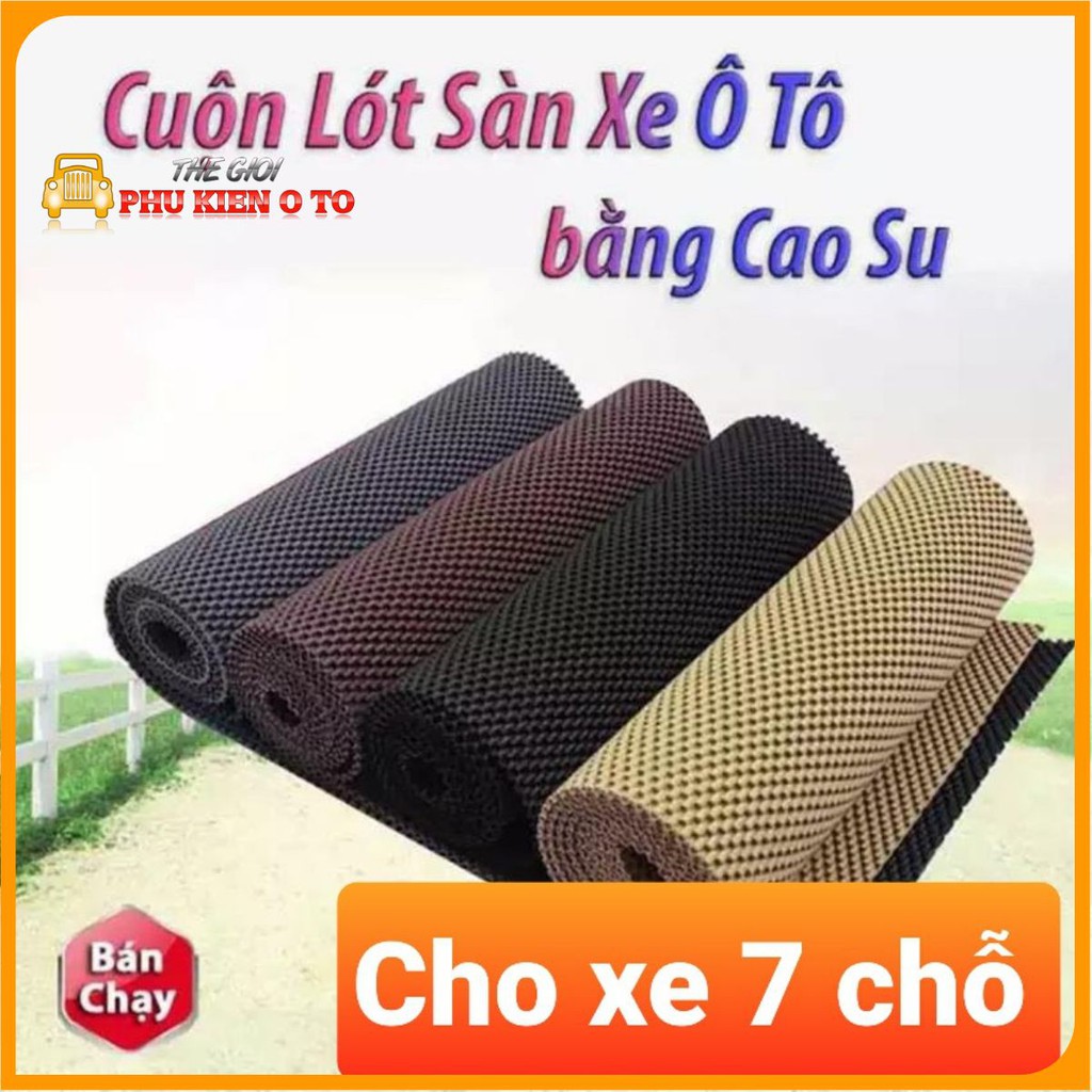 Thảm lót sàn ô tô cao su cho xe 7 chỗ chất liệu cao su loại 1 cao cấp mềm dẻo