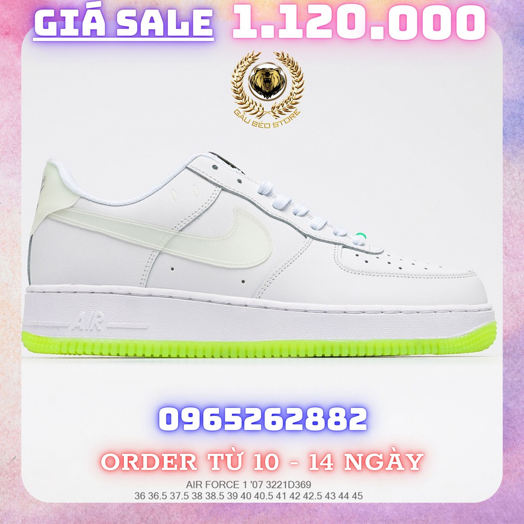 Order 1-2 Tuần + Freeship Giày Outlet Store Sneaker _Nike Air Force 1 Low “Have A Nike Day” MSP: 3221D3691 gaubeostore.s