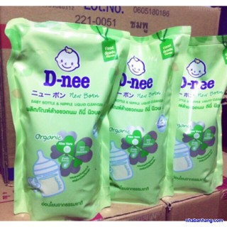 [Hàng nhập khẩu] Nước rửa bình sữa D-nee túi 600ml