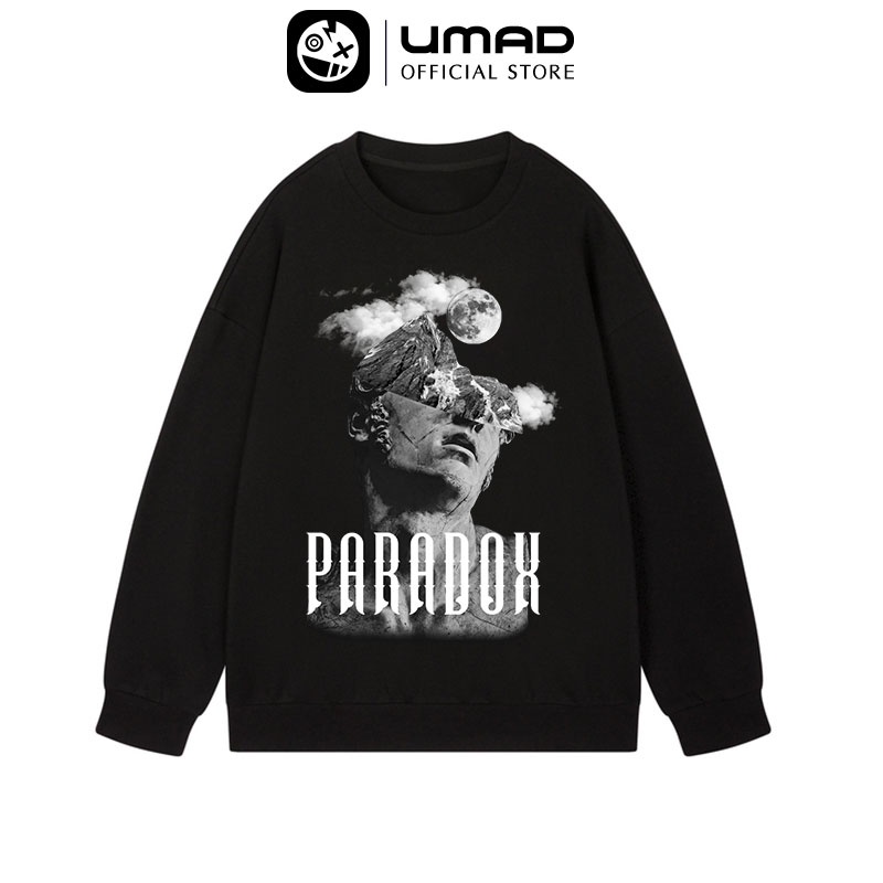 Áo sweater UMAD PARADOX form rộng Unisex nam nữ mẫu hot trend 2022 phong cách cá tính năng động