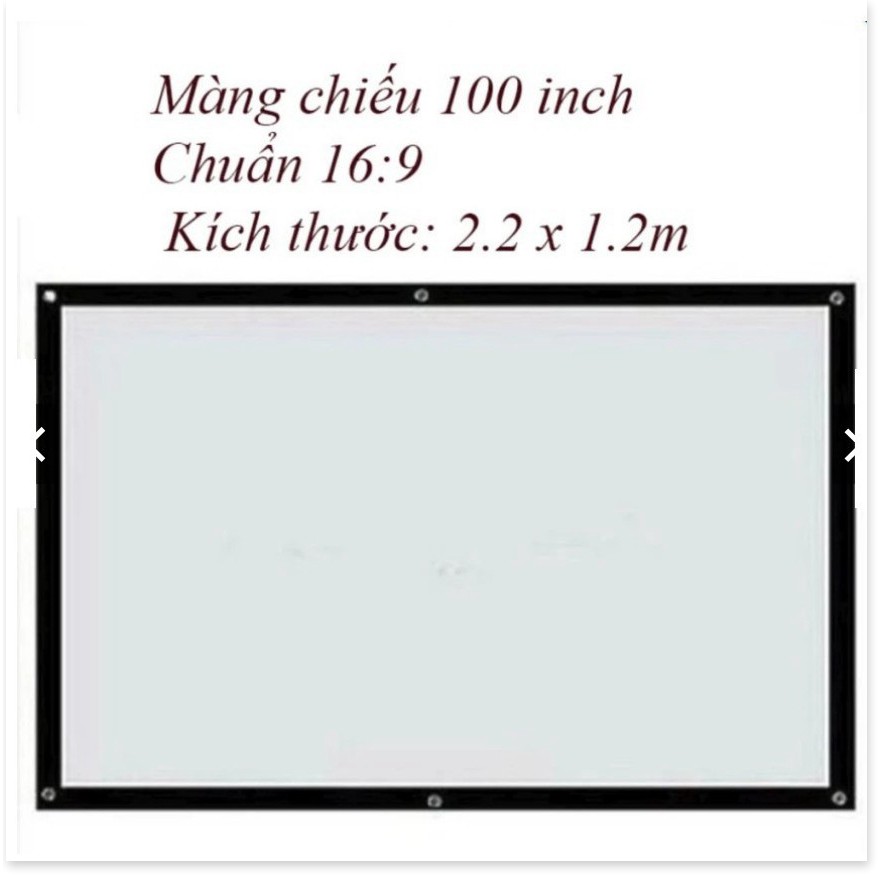 Màn chiếu cỡ lớn xếp gọn cho máy chiếu ( có 3 loại 100 inch , 120 inch, 150 inch )