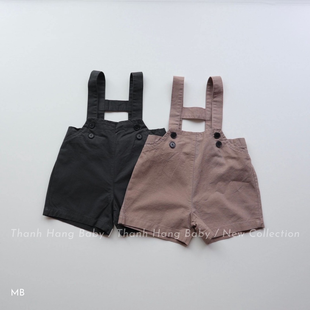 quần yếm đùi cho bé trai bé gái phong cách hàn quốc thanh hằng baby 7kg đến 15kg