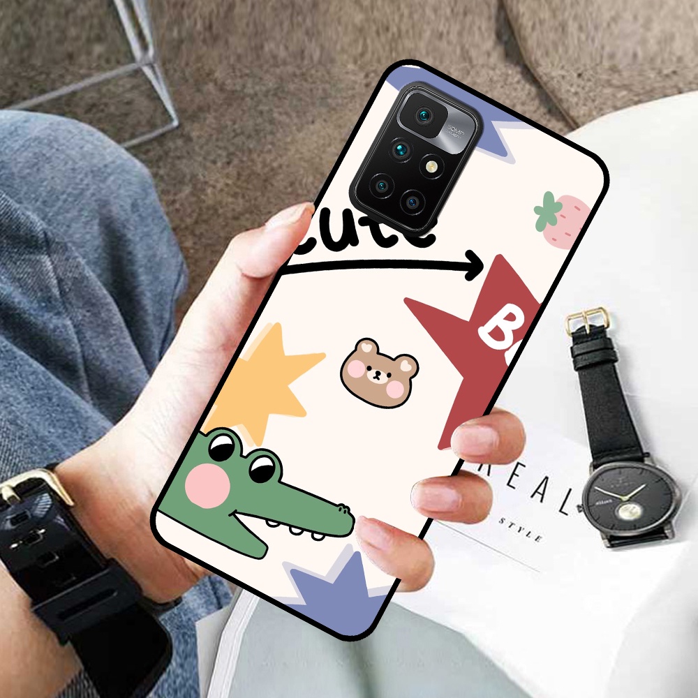 Ốp Xiaomi Redmi 10 in hình cá mập, khủng long dễ thương, cute (T01 - T06)