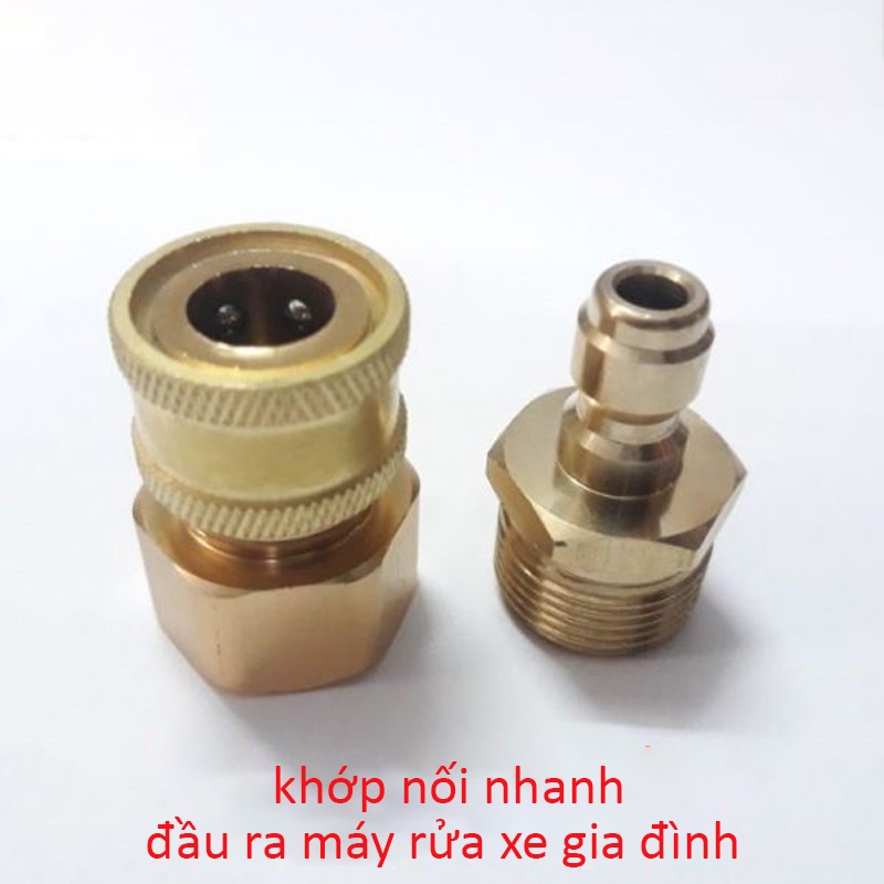 Bộ khớp nối nhanh đầu ra cho máy rửa xe áp lực cao SOEASY đầu nối nhanh đầu ra chống xoắn dây 22mm C0004-3