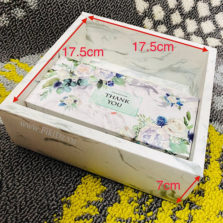 [17.5*17.5*7] SỈ 25K Set 2 món - Hộp quà & túi giấy THANK YOU HOA | BigBuy360 - bigbuy360.vn