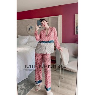BỘ PIJAMA DÀI LỤA XƯỚC TÔ CHÂU SIÊU CẤP