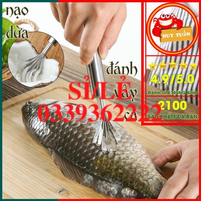 [ COCOLOVE ] Dụng cụ đánh vảy cá kiêm nạo dừa 2 trong 1 siêu tiện dụng (DVC01)