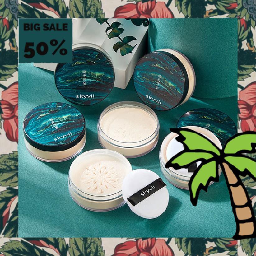 Phấn Phủ Dạng Bột SKYVII 5007 Ngọc Xanh Mềm Mịn Auth Nội Địa