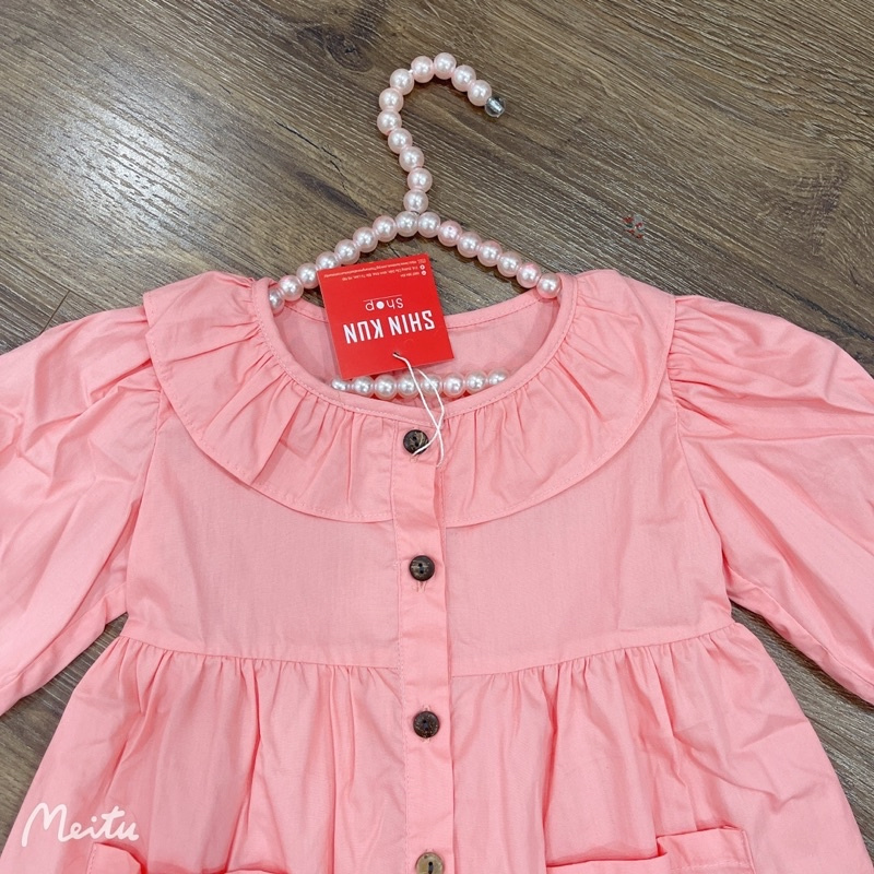 Váy thô hồng, váy công chúa bé gái