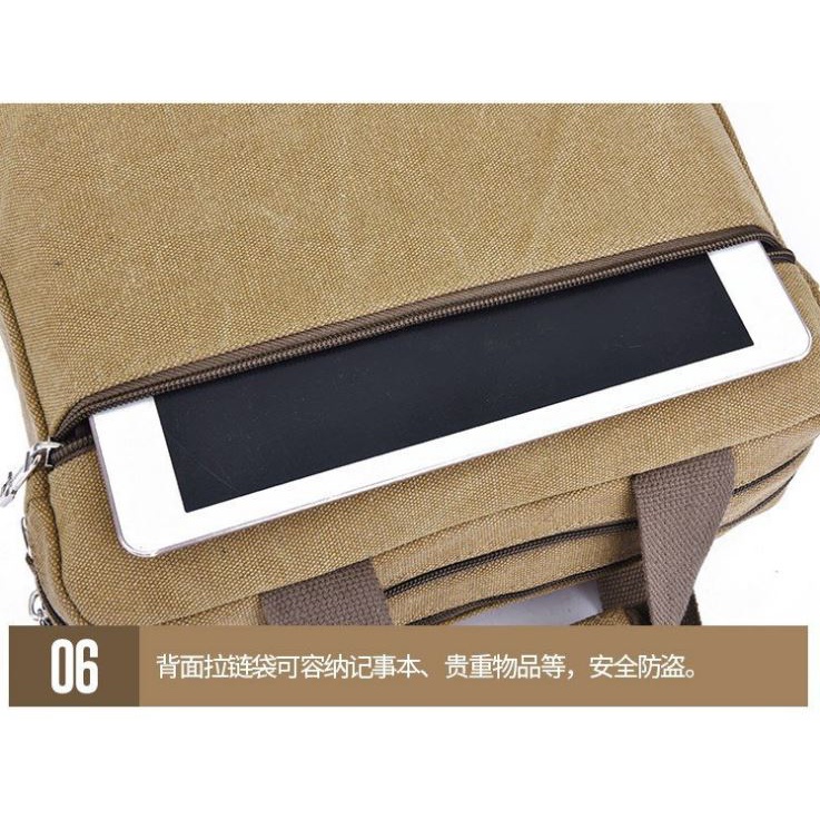 Túi đeo chéo nam size lớn vải bố canvas xách tay thời trang Hàn Quốc Túi đeo vai nữ Tuxa store