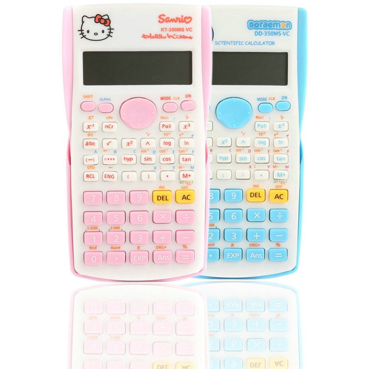 Máy Tính Bỏ Túi Hình Hello Kitty/ Doremon Dễ Thương