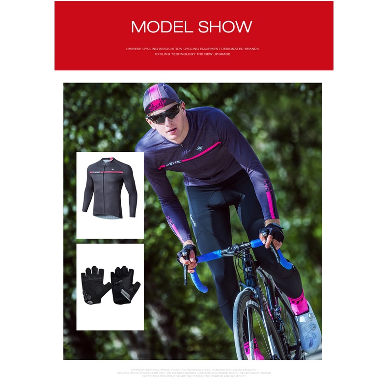 Santic Quần đi xe đạp cho nam giới 4D Đệm MTB bó sát đường bộ Quần xe đạp mùa hè Quần dài dành cho nam giới đi xe đạp WM8C04107