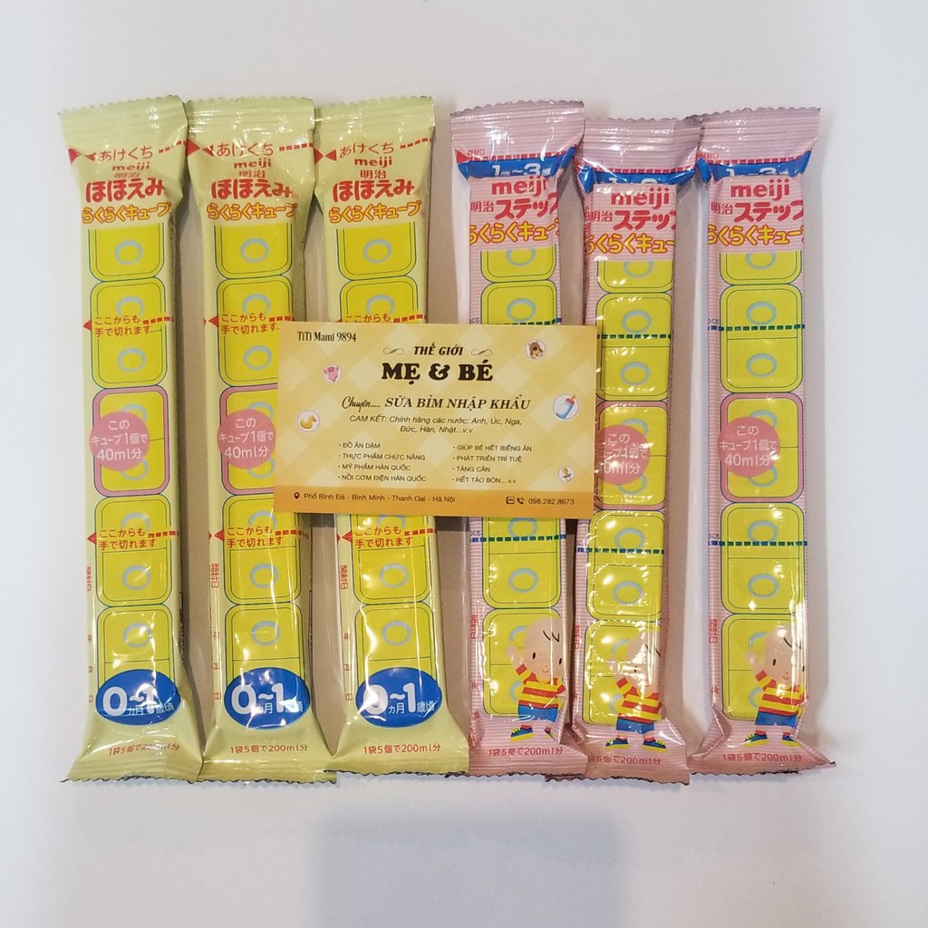 Sữa meiji thanh số 0-1, 1-3 NỘI ĐỊA NHẬT - THANH 27gr[]