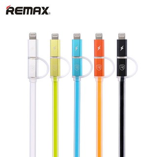 Cáp sạc 2 in 1 cho iPhone và Android cổng Lightning và MicroUSB Remax- 020T