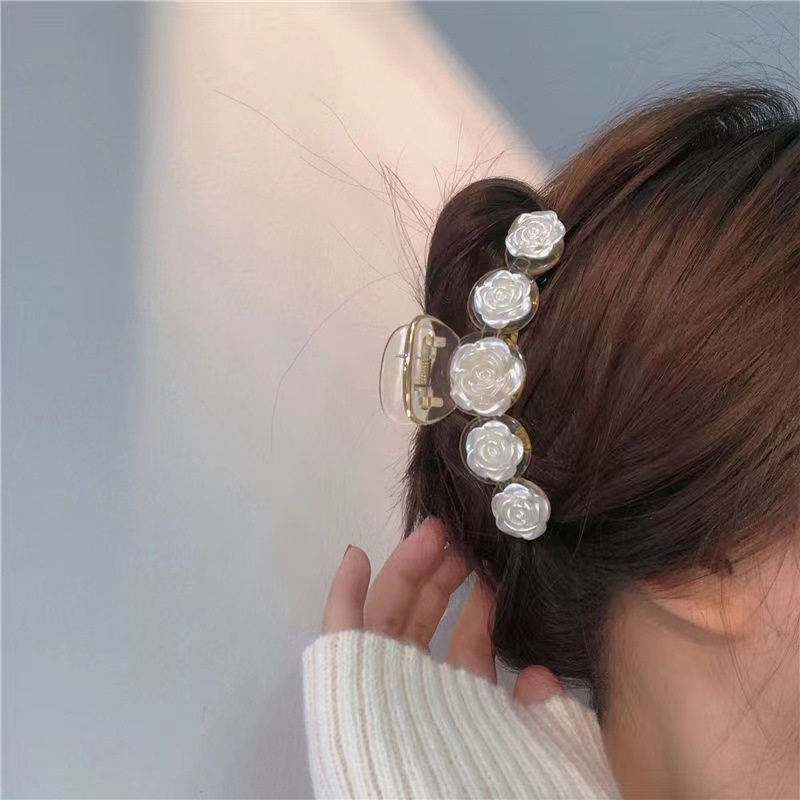 Kẹp Tóc Hình Hoa Hồng Phong Cách retro Thanh Lịch Cao Cấp