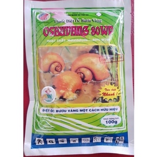 thuốc diệt ốc bưu vàng OSBUUVANG 80WP, gói 100gam