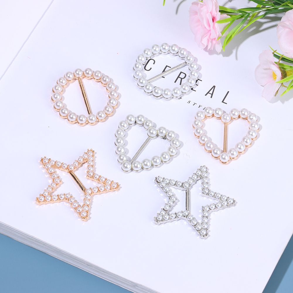 Fashion Clothing Corner Hem Pearl Knotted Buckle Ring