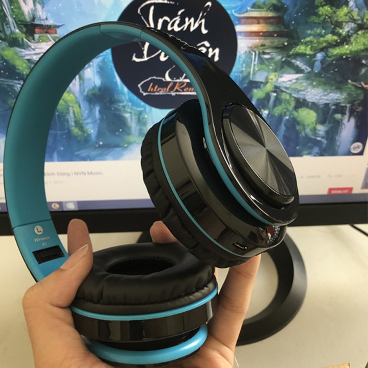 Tai nghe gaming Bluetooth chụp tai, Âm thanh HIFI chuẩn stereo, có Mic đàm thoại 2 chiều, âm bass mạnh, Pin sử dụng lâu | BigBuy360 - bigbuy360.vn