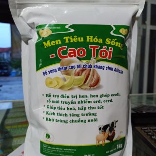 Thuốc thú y. Men tiêu hoá cao tỏi