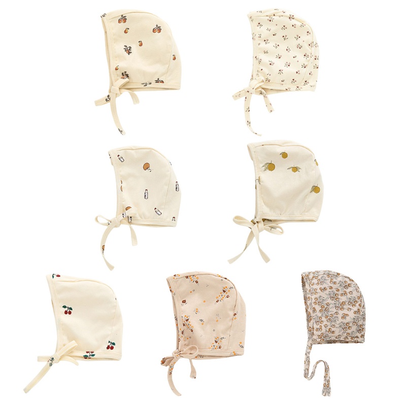Mũ Cotton In Họa Tiết Đáng Yêu Dành Cho Bé 0-24 Tháng Tuổi