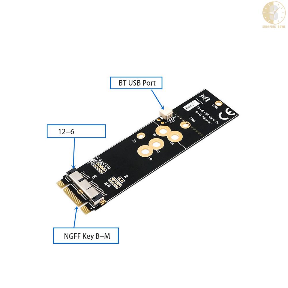Đầu Nối Chuyển Đổi Thẻ Ssd M.2 Nvme M.2 Nvme Cho Bcm94360Cd Bcm94331Cd Bcm94360Cs Bcm943602Cs Bcs Bcm94360C2Ep24 | BigBuy360 - bigbuy360.vn