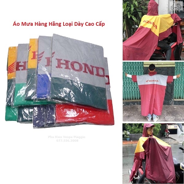 Áo Mưa Vespa Honda Yamaha Hàng Hãng Cao Cấp