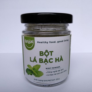 Bột lá bạc hà sấy lạnh - Lâm Đồng [Hủ 25g]