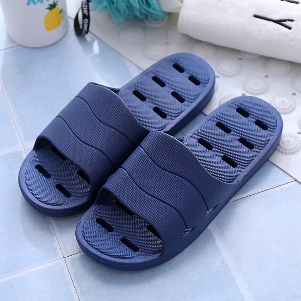 Dép đi nhà tắm basic có lỗ thoáng khí, chống trơn trượt cực tốt, phù hợp cả nam và nữ