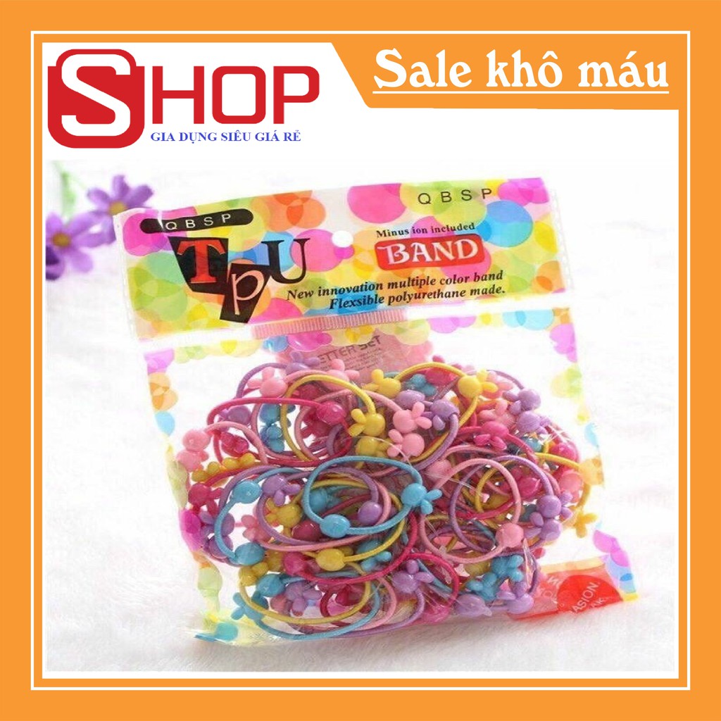 TÚI 50 DÂY BUỘC TÓC BÉ GÁI SIÊU BỀN (SIÊU GIÁ RẺ)